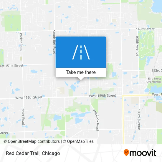 Red Cedar Trail map