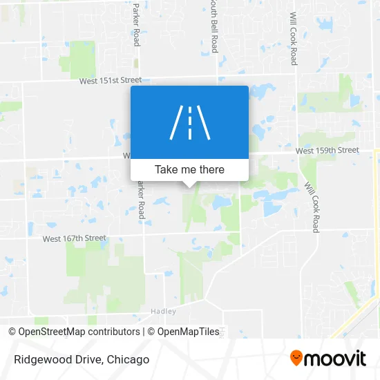 Ridgewood Drive map