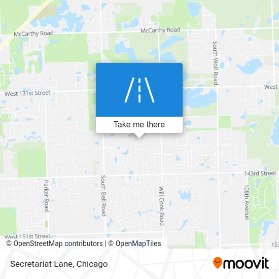 Secretariat Lane map