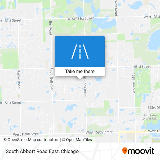 South Abbott Road East map