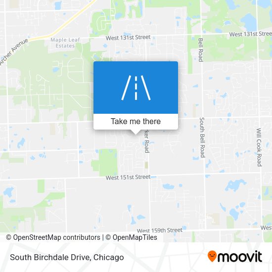 South Birchdale Drive map