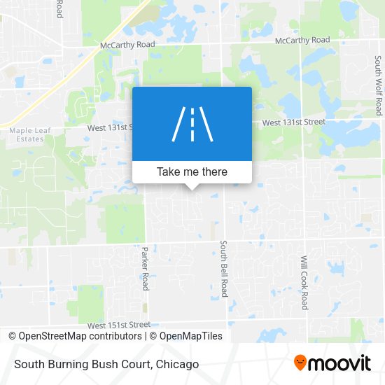 South Burning Bush Court map