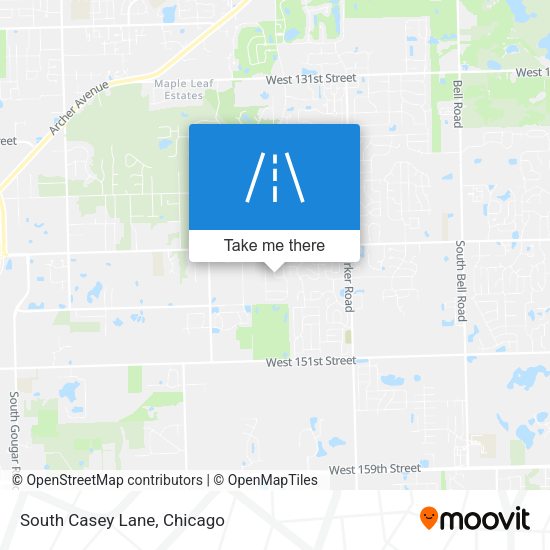 South Casey Lane map