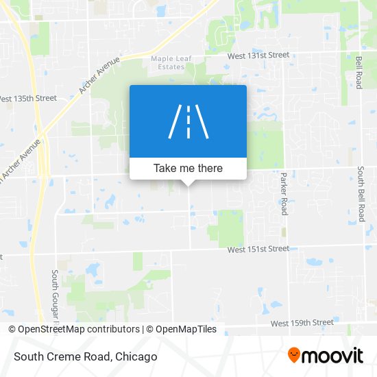 South Creme Road map