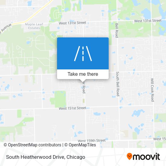 South Heatherwood Drive map