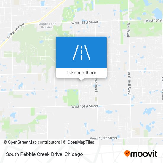 South Pebble Creek Drive map