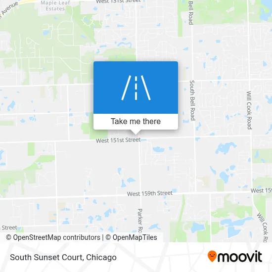 South Sunset Court map