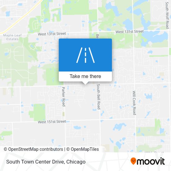 South Town Center Drive map