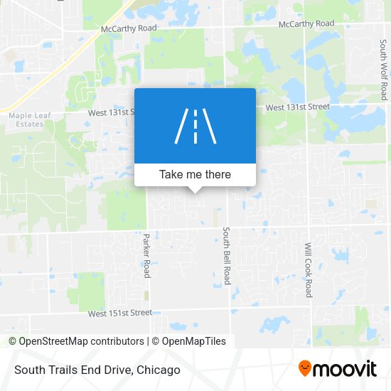 South Trails End Drive map