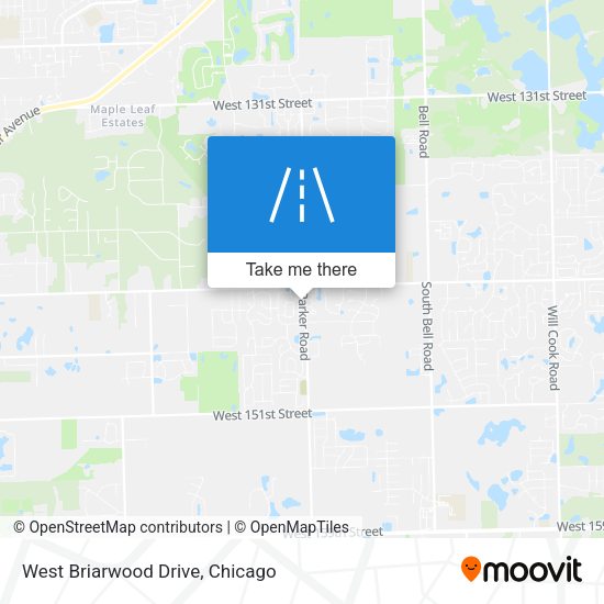 Mapa de West Briarwood Drive
