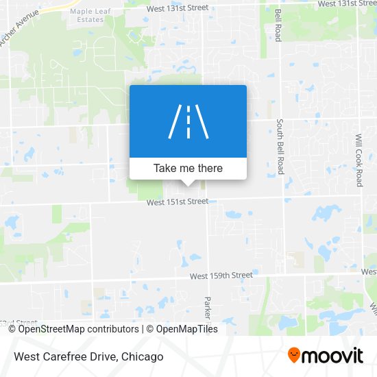 Mapa de West Carefree Drive