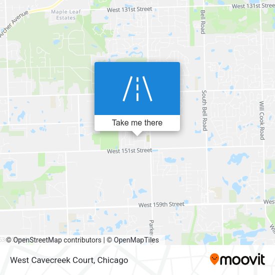 West Cavecreek Court map