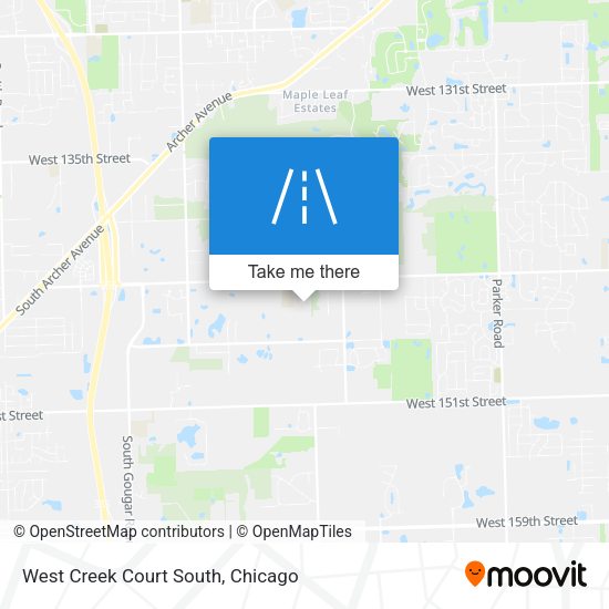 Mapa de West Creek Court South