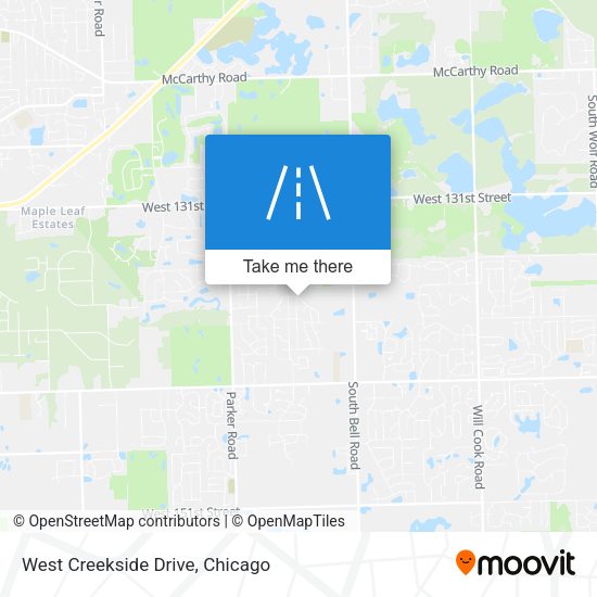 Mapa de West Creekside Drive