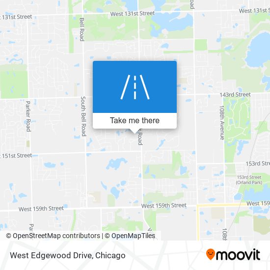 West Edgewood Drive map