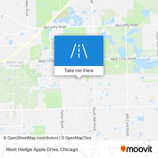 West Hedge Apple Drive map