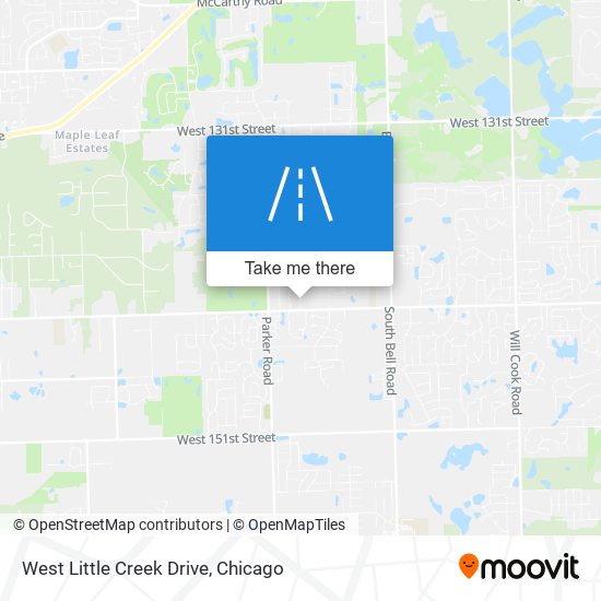 West Little Creek Drive map