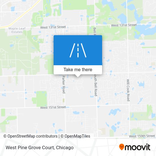 West Pine Grove Court map