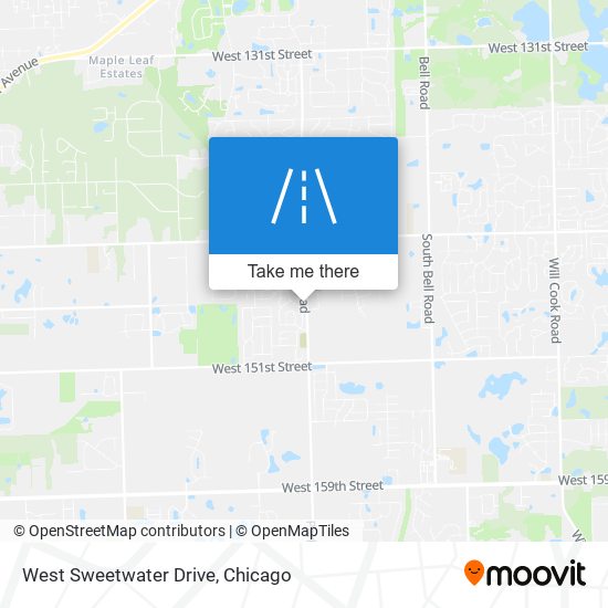 West Sweetwater Drive map