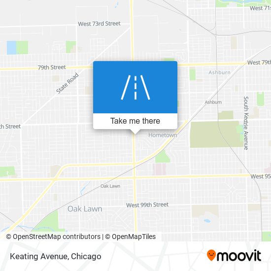 Keating Avenue map