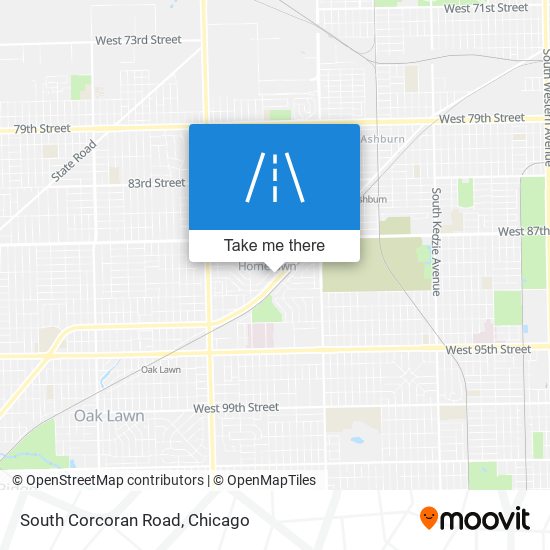 South Corcoran Road map