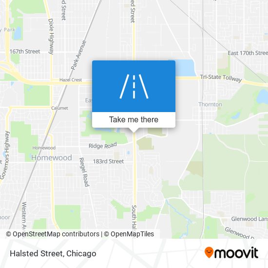 Halsted Street map