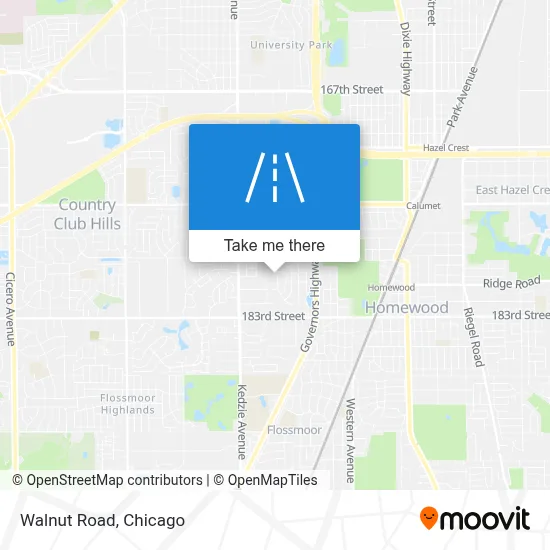 Walnut Road map