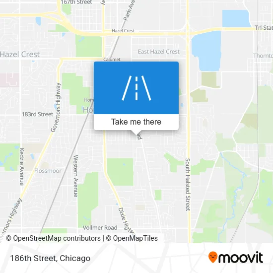 186th Street map