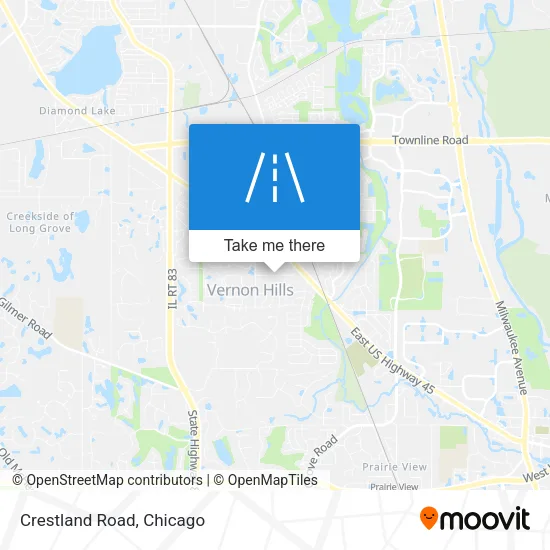 Crestland Road map