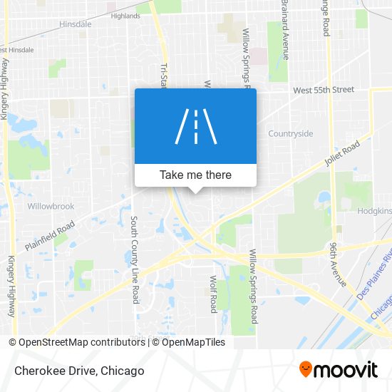 Cherokee Drive map