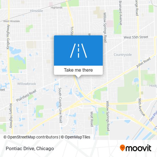 Pontiac Drive map