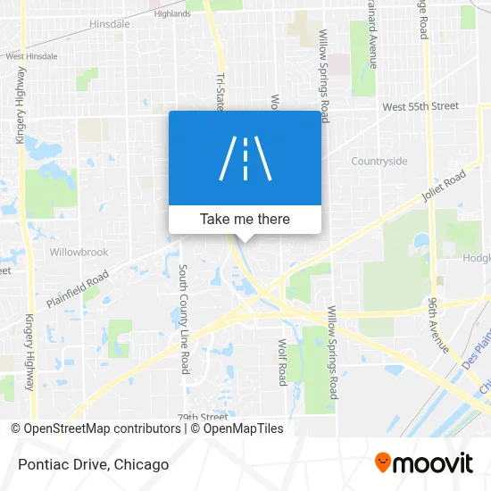 Pontiac Drive map