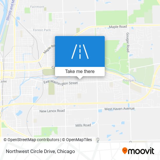 Northwest Circle Drive map