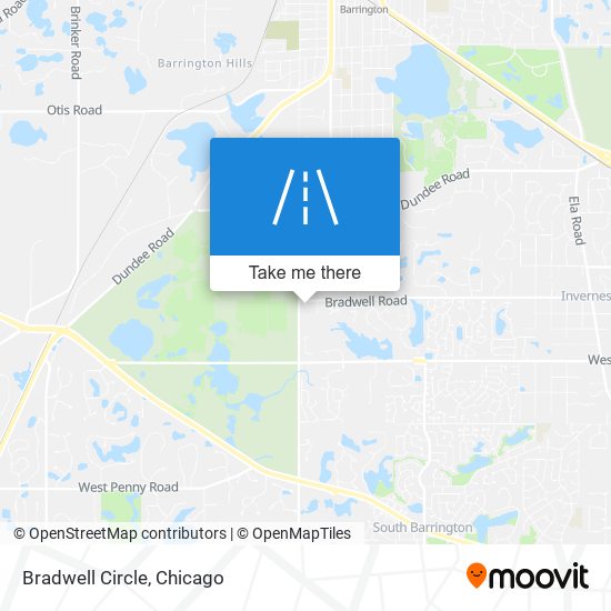 Bradwell Circle map