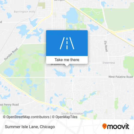 Summer Isle Lane map