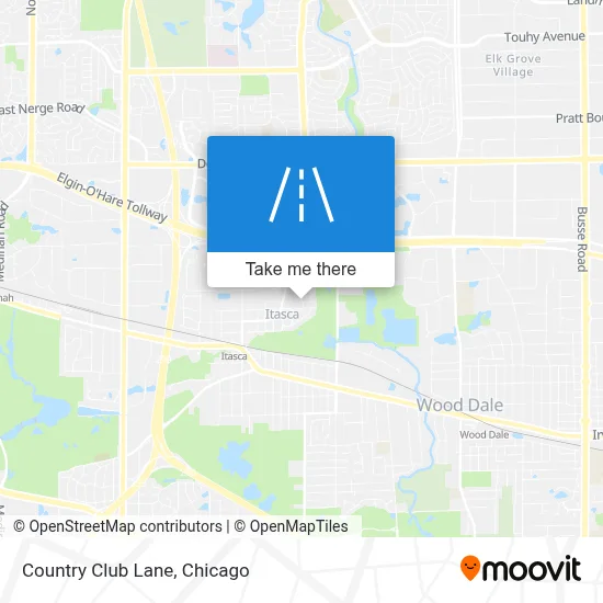 Country Club Lane map