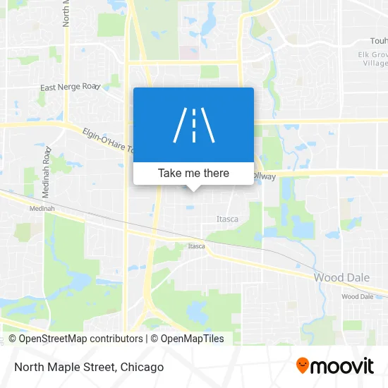 North Maple Street map