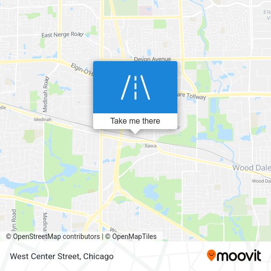 Mapa de West Center Street