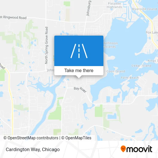 Cardington Way map