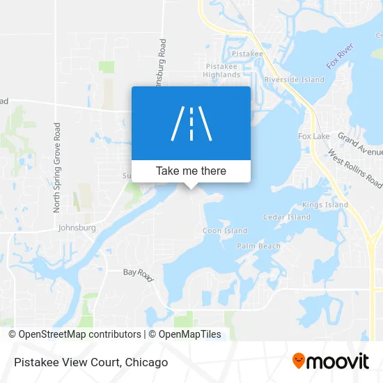 Pistakee View Court map