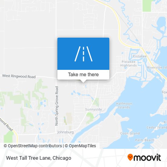 West Tall Tree Lane map