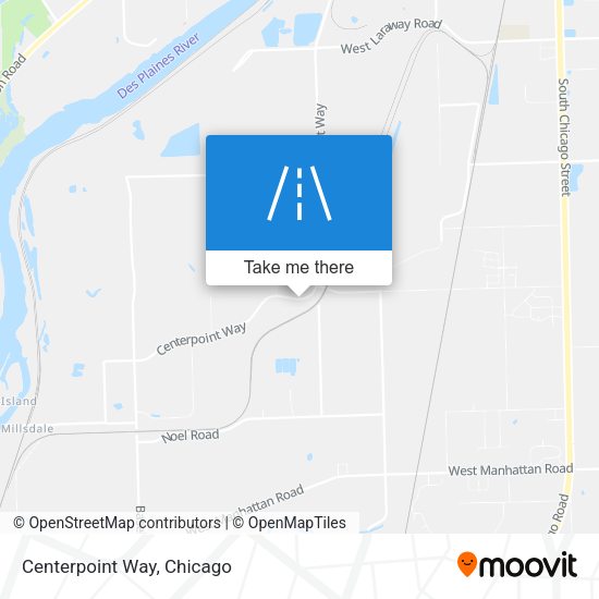 Mapa de Centerpoint Way