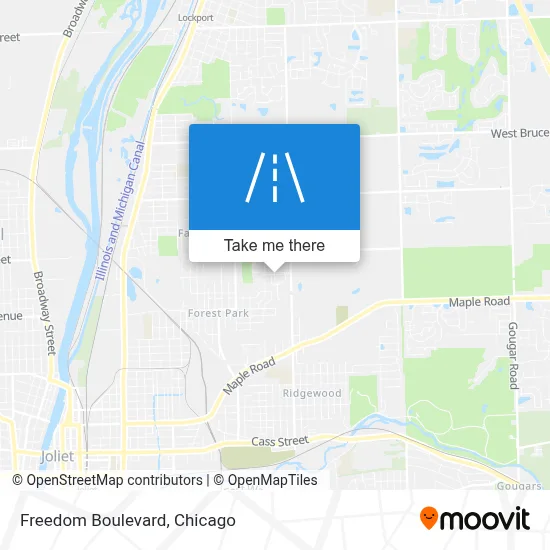 Freedom Boulevard map