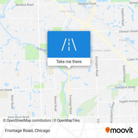 Mapa de Frontage Road