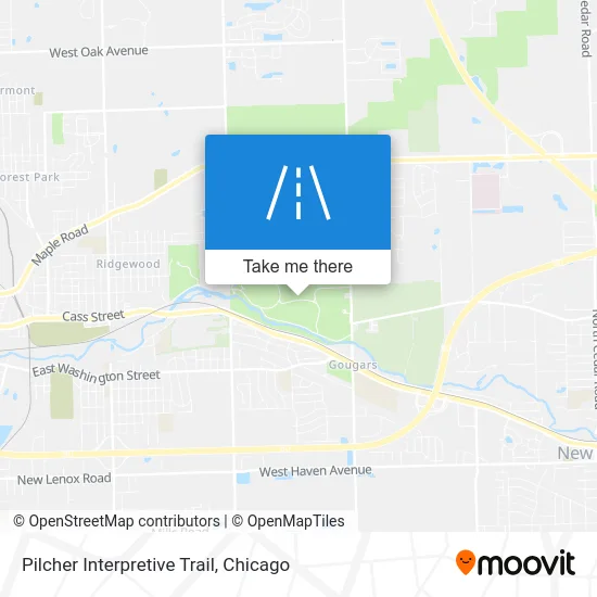 Pilcher Interpretive Trail map