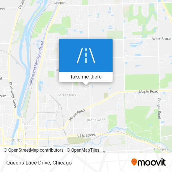 Queens Lace Drive map