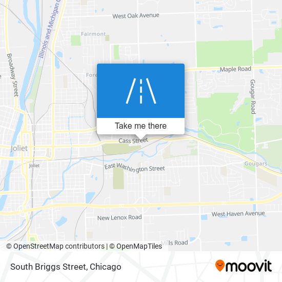 South Briggs Street map