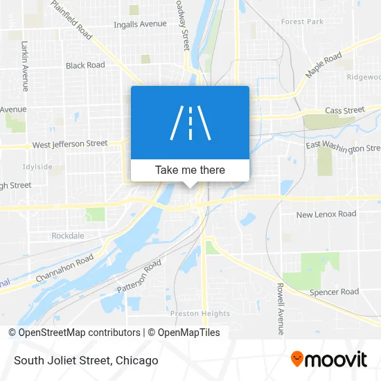 South Joliet Street map