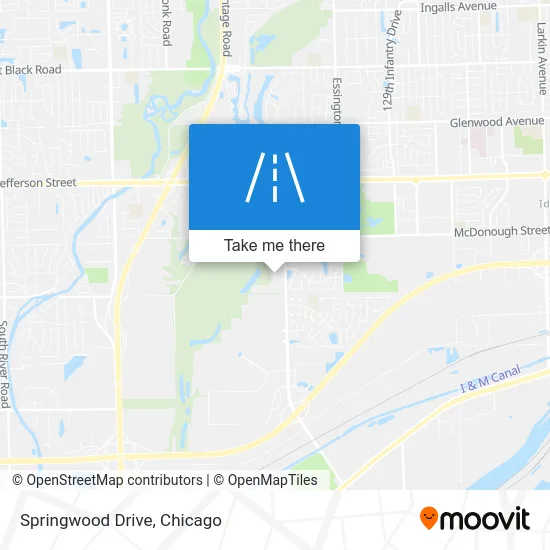 Springwood Drive map
