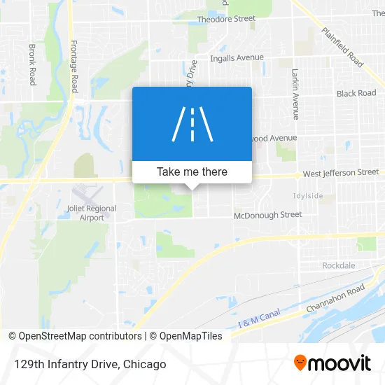 129th Infantry Drive map